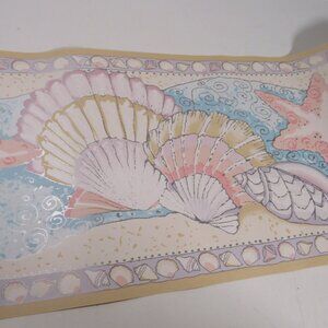 "Sea Mist" Sea Shells Wallpaper Border (2) Rolls #2